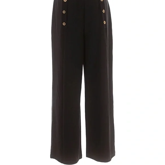 Saint + Sofia Chelsea Black Wide-Leg Pants - Picture 4 of 8